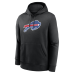 Толстовка Buffalo Bills Josh Allen Nike Black Name & Number Fleece