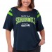 Женская Seattle Seahawks G-III 4Her by Carl Banks College Navy Plus Size Linebacker T-Shirt