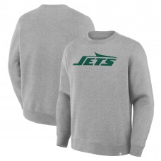 New York Jets Fanatics Heather Gray Primary Logo Legacy Sweatshirt New York Jets Fanatics Heather Gray Primary Logo Legacy Sweatshirt