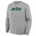New York Jets Fanatics Heather Gray Primary Logo Legacy Sweatshirt