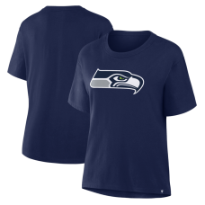  Женская футболка Seattle Seahawks Fanatics College Navy Essential Legacy