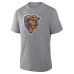 Футболка Chicago Bears Fanatics Heather Gray Vintage Heritage Tribute Tri-Blend