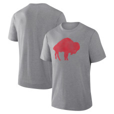 Футболка Buffalo Bills Fanatics Heather Gray Vintage Heritage Tribute Tri-Blend Футболка Buffalo Bills Fanatics Heather Gray Vintage Heritage Tribute Tri-Blend