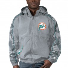 Кофта на молнии Miami Dolphins Starter Thursday Night Gridiron Throwback - Gray