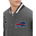 Куртка Buffalo Bills Tommy Hilfiger Heather Gray/Black Gunner Full-Zip Varsity