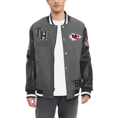 Куртка Kansas City Chiefs Tommy Hilfiger Gunner Varsity - Heather Gray/Black