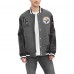 Pittsburgh Steelers Tommy Hilfiger Heather Gray/Black Gunner Full-Zip Varsity Jacket