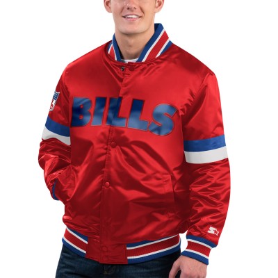 Куртка на кнопках Buffalo Bills Starter Gridiron Classics Home Game Satin - Red