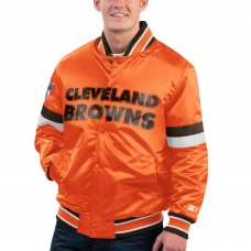 Куртка на кнопках Cleveland Browns Starter Gridiron Classics Home Game Satin - Orange