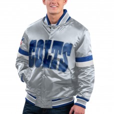 Куртка на кнопках Indianapolis Colts Starter Gridiron Classics Home Game Satin - Gray