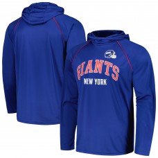 Футболка с длинным рукавом с капюшоном New York Giants Starter Gridiron Classics Throwback Raglan - Royal