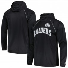 Футболка с длинным рукавом с капюшоном Las Vegas Raiders Starter Gridiron Classics Throwback Raglan - Black