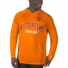 Футболка с длинным рукавом с капюшоном Tampa Bay Buccaneers Starter Gridiron Classics Throwback Raglan - Orange