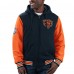 Толстовка на молнии Chicago Bears G-III Sports by Carl Banks Player Option - Navy/Orange