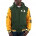 Толстовка на молнии Green Bay Packers G-III Sports by Carl Banks Player Option - Green/Gold