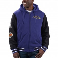Толстовка на молнии Baltimore Ravens G-III Sports by Carl Banks Player Option - Purple/Black