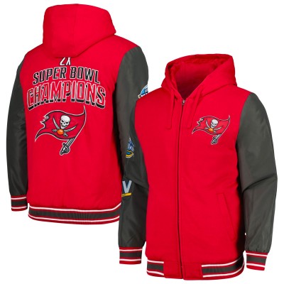 Толстовка на молнии Tampa Bay Buccaneers G-III Sports by Carl Banks Player Option - Red/Pewter