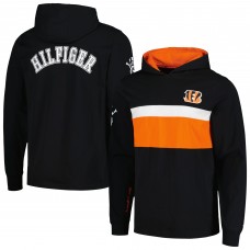 Футболка с длинным рукавом с капюшоном Cincinnati Bengals Tommy Hilfiger Morgan - Black