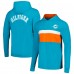 Футболка с длинным рукавом с капюшоном Miami Dolphins Tommy Hilfiger Morgan - Aqua