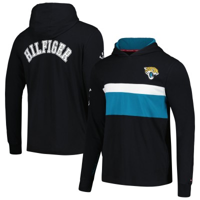 Футболка с длинным рукавом с капюшоном Jacksonville Jaguars Tommy Hilfiger Morgan - Black