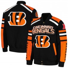 Куртка на кнопках Cincinnati Bengals G-III Sports by Carl Banks Power Forward Racing - Black