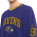 Кофта Baltimore Ravens Tommy Hilfiger Reese Raglan Tri-Blend - Purple