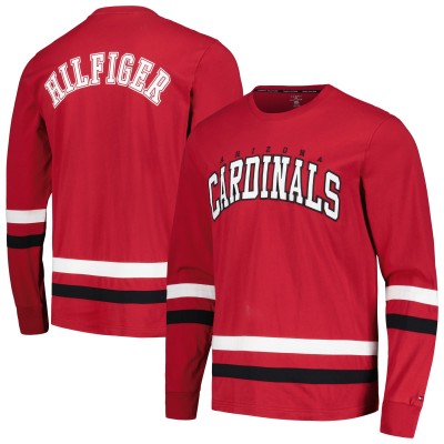 Футболка с длинным рукавом Arizona Cardinals Tommy Hilfiger Nolan - Cardinal/Black