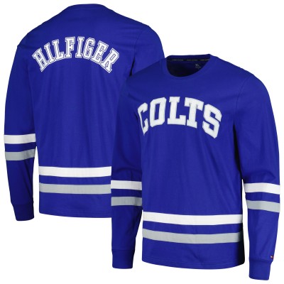Футболка с длинным рукавом Indianapolis Colts Tommy Hilfiger Nolan - Royal/Gray