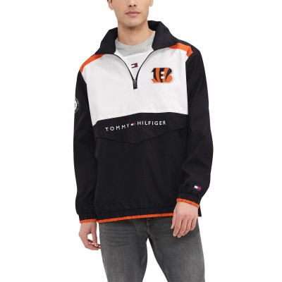Толстовка на короткой молнии Cincinnati Bengals Tommy Hilfiger Carter - Black/White