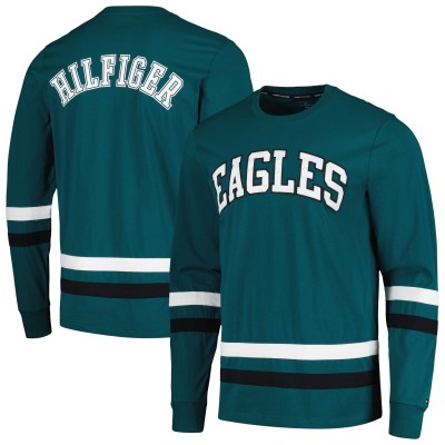 Футболка с длинным рукавом Philadelphia Eagles Tommy Hilfiger Nolan - Midnight Green/Black