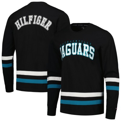 Футболка с длинным рукавом Jacksonville Jaguars Tommy Hilfiger Nolan - Black/Teal