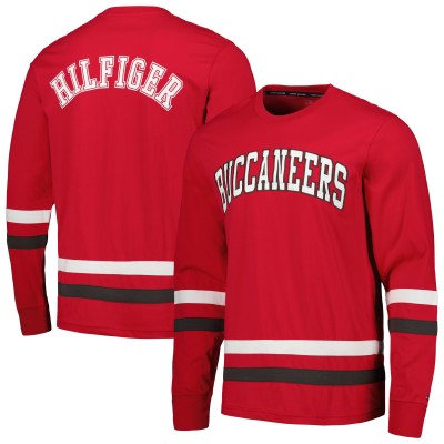 Футболка с длинным рукавом Tampa Bay Buccaneers Tommy Hilfiger Nolan - Red/Pewter