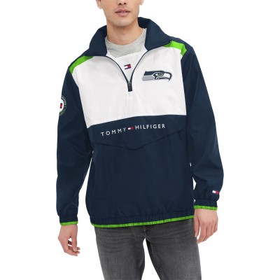 Кофта на короткой молнии Seattle Seahawks Tommy Hilfiger Carter - Navy/White