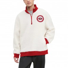 Кофта на короткой молнии San Francisco 49ers Tommy Hilfiger Jordan Sherpa - Cream