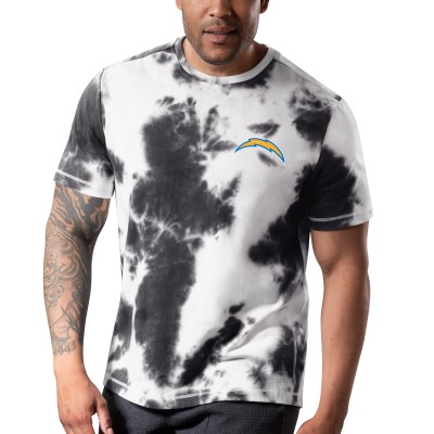 Футболка Los Angeles Chargers MSX by Michael Strahan Freestyle Tie-Dye - Black