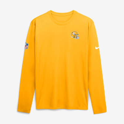 Футболка с длинным рукавом Pittsburgh Steelers Nike Gold Legend Small Logo Dri-FIT