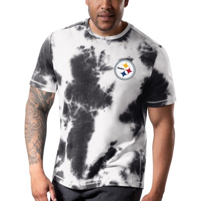 Футболка Pittsburgh Steelers MSX by Michael Strahan Freestyle Tie-Dye - Black