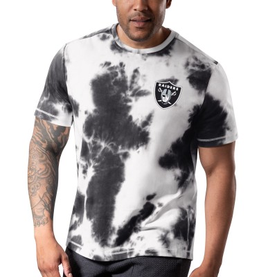 Футболка Las Vegas Raiders MSX by Michael Strahan Freestyle Tie-Dye - Black