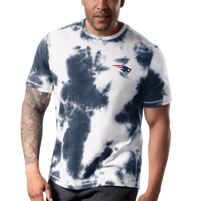 Футболка New England Patriots MSX by Michael Strahan Freestyle Tie-Dye - Navy