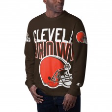 Футболка с длинным рукавом Cleveland Browns Starter Clutch Hit - Brown