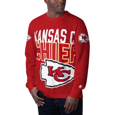 Kansas City Chiefs Starter Red Clutch Hit Long Sleeve T-Shirt
