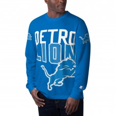 Футболка с длинным рукавом Detroit Lions Starter Blue Clutch Hit