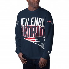 Футболка с длинным рукавом New England Patriots Starter Clutch Hit - Navy