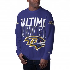 Футболка с длинным рукавом Baltimore Ravens Starter Purple Clutch Hit