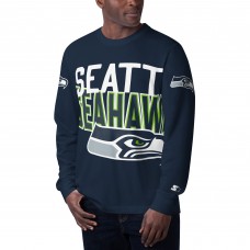 Футболка с длинным рукавом Seattle Seahawks Starter Clutch Hit - College Navy