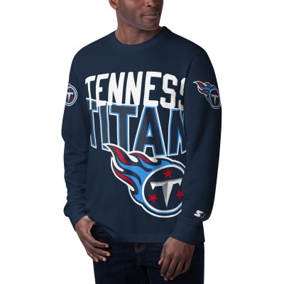 Футболка с длинным рукавом Tennessee Titans Starter Clutch Hit - Navy