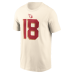 Футболка Marvin Harrison Jr. Arizona Cardinals Nike Rivalries Collection Name & Number - Natural
