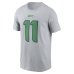 Футболка Jaxon Smith-Njigba Seattle Seahawks Nike Rivalries Collection Name & Number - Wolf Gray