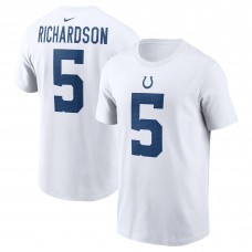 Футболка Anthony Richardson Indianapolis Colts Nike 2023 NFL Draft First Round Pick Player Name & Number - White
