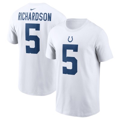 Футболка Anthony Richardson Indianapolis Colts Nike 2023 NFL Draft First Round Pick Player Name & Number - White